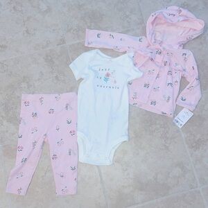 Brand New With Tags! Baby Girl 3-Piece Outfit Size 6M​